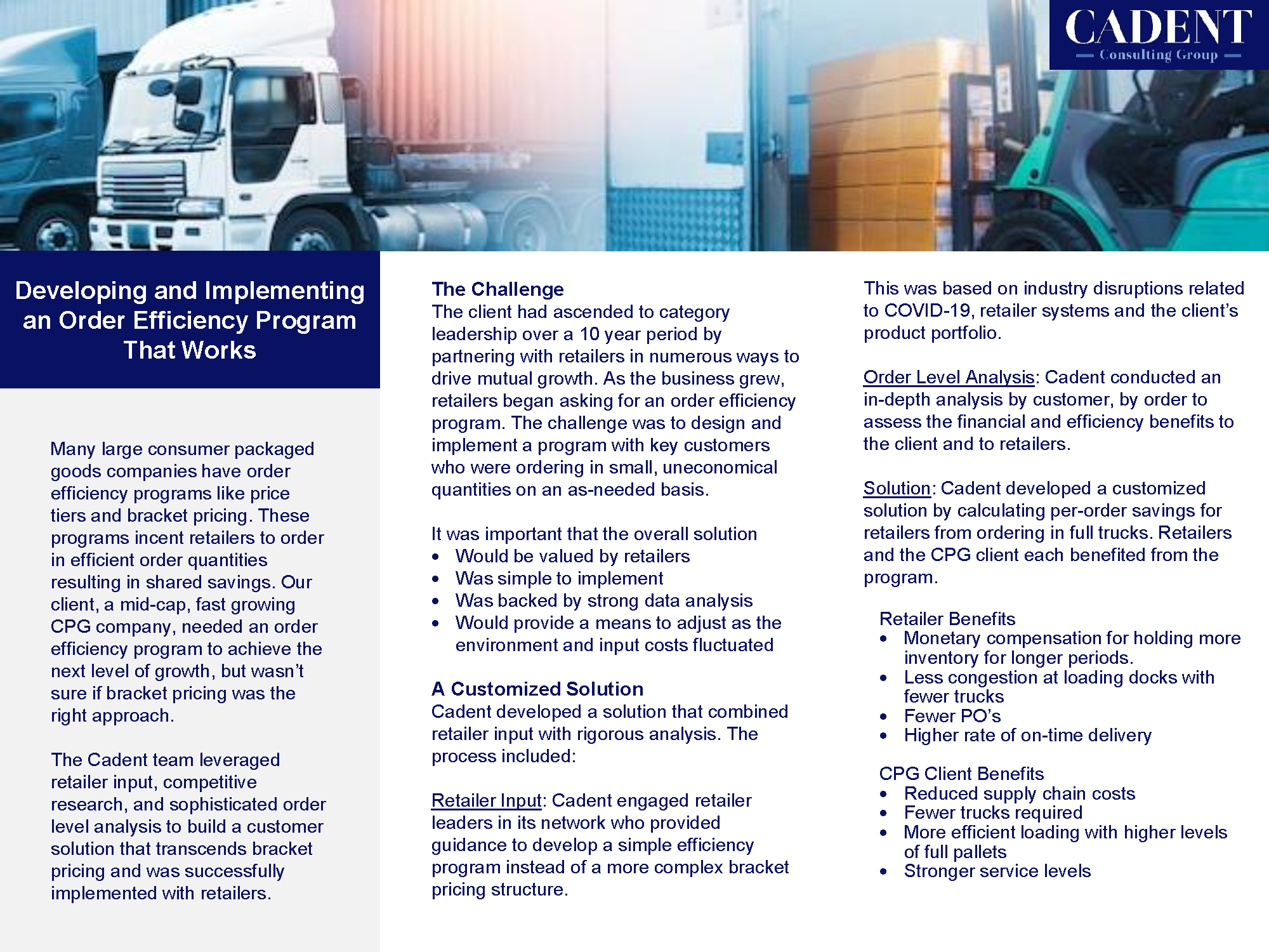 supply chain case study consulting